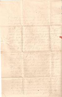 1841 HANDWRITTEN LETTER (ALS) TO HER SISTER, MARY E. HALL, SOUTH READING, VERMONT. DATED AT WESTO...