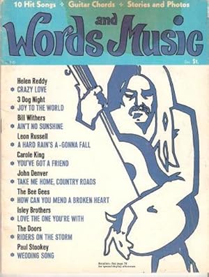 WORDS AND MUSIC: Volume I, Number 1, December 1971