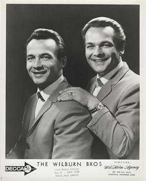 PROFESSIONAL PHOTOGRAPH OF THE WILBURN BROTHERS:; Country & Western Performers