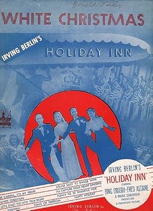 FOLIO OF SHEET MUSIC FOR "WHITE CHRISTMAS" FROM THE MOVIE "HOLIDAY INN." Words and music by Irvin...