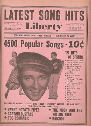LATEST SONG HITS: Radio * Stage * Screen -- From Coast to Coast, Vol. 15, No. 66