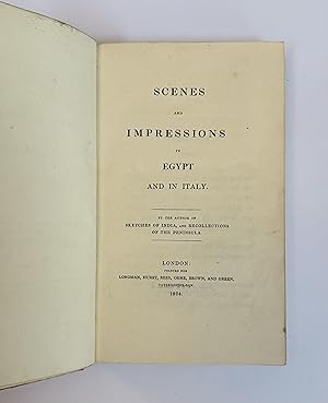 Scenes and Impressions in Egypt and Italy