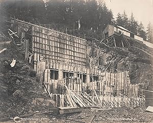[Photo archive documenting the construction of the Salmon Creek Dam and the Alaska-Gastineau Mine.]