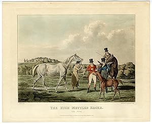 Antique Master Print-HIGH-METTLED-RACER-MARE-FOAL-HORSE-Sutherland-Alken-1821