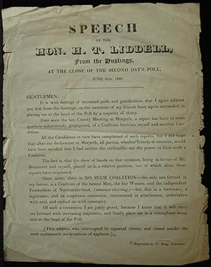 Speech Of The Hon. H. T. Liddell
