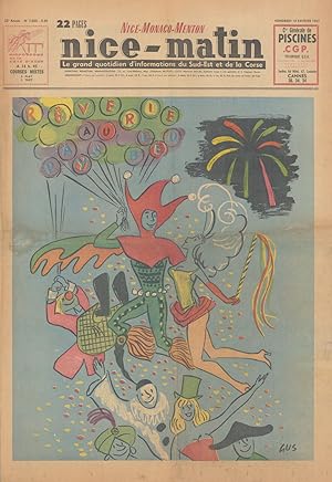 Nice-Matin - Vendredi 10 février 1967 - Rêverie au Pays Bleu