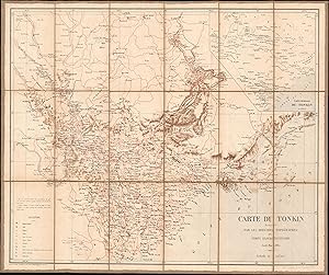 Carte du Tonkin dressee par les officiers topographes du corps expeditionnaire.