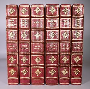 The Works Of Jane Austen Illustrated by Charles E. Brock [First Edition Thus  Zaehnsdorf Half Le...