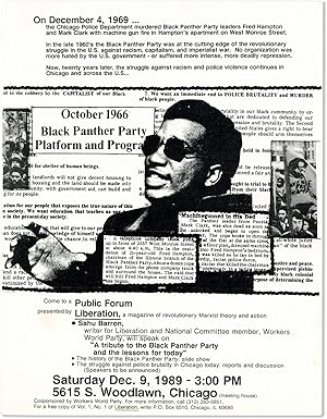 Broadside: On December 4, 1969.the Chicago Police Department murdered Black Panther Party leaders...