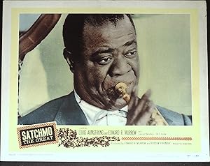 Satchmo the Great Lobby Card #5 1957 Best close-up of Louis Armstrong!