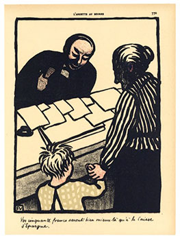"Your fifty francs will be better off here" from Crimes et Châtiments [Crime and Punishment]. Fir...