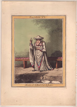 Membre de la Haute Cour de Justice. French Habits, No. 8. Original etching.