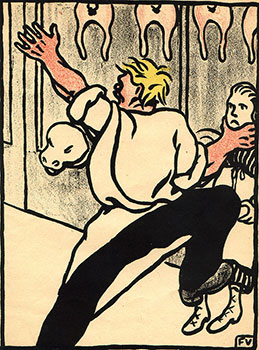 "Help my cutlet's been stolen" from Crimes et Châtiments [Crime and Punishment]. First edition of...