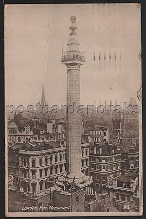 London Fire Monument 1939 Postcard