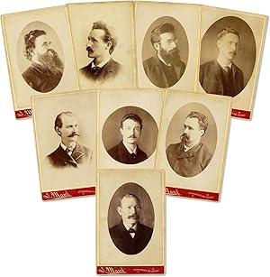 Complete Set of Eight Cabinet Cards of the Haymarket Bombing Defendants, from the Studio of Jacob...