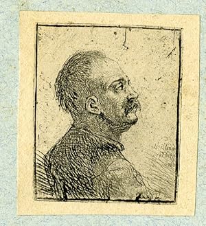 Antique Master Print-MAN-IN-PROFILE-MOUSTACHE-Norblin-1779