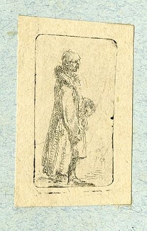 Antique Master Print-NOBLEMAN-FUR-COAT-ETCHING-Norblin-1779