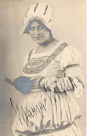 MULLER, Maria Autograph