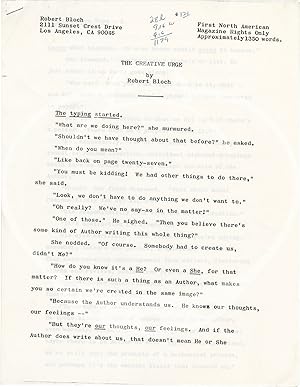The Creative Urge (Original manuscript for the 1991 short story)