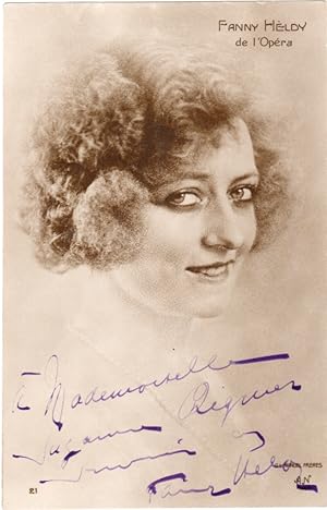 Heldy, Fanny Autograph