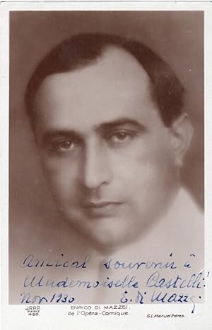 DI MAZZEI, Enrico Autograph