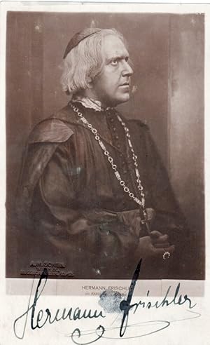 FRISCHLER, Hermann - Autograph