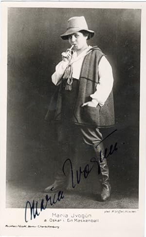 IVOGUN, Maria Autograph