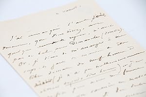 "j'en profite pour mener ma femme à une petite sauterie en mascarade chez Nodier"  Lettre autogr...