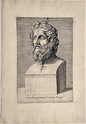 Etching - Portrait after the antique