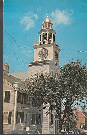 Nantucket MA Town Clock circa 1970 Photo Postcard