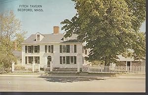 Fitch Tavern, Bedford MA Revolutionary War Built 1731; Photo Postcard