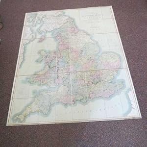 CARY'S NEW SIX SHEET MAP OF ENGLAND AND WALES WITH PART OF SCOTLAND.