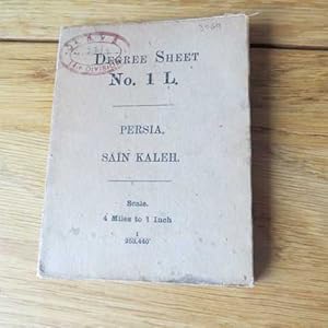 Degree Sheet No.1L Persia, Sain Kaleh. Map Scale: 1inch to 4 miles