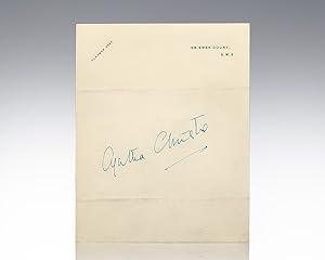 Agatha Christie Autograph.