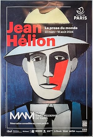 2024 French Exhibition Poster - Jean Hélion, La Prose du Monde au Musée d'Art Moderne de Paris