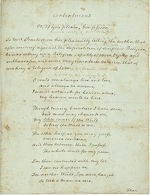 Thomas Paine: "Contentment"