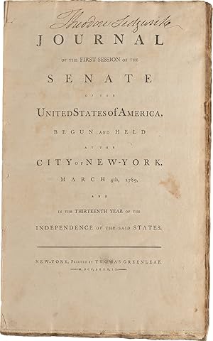 The Bill of Rights: Congressman Theodore Sedgwick's Signed Copy"in the Journal of the First Sessi...