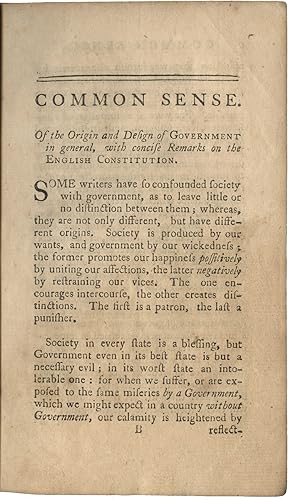 Thomas Paine's Common Sense"the Little Pamphlet that Made Independence Happen