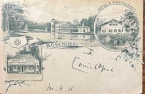 Manuscript postcard 1904 | Postcard of artist Louis Apol to artist Johannes Huijgens Den Haag, 1 p.