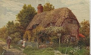 Vintage postcard. Little Jane’s Cottage, Brading, I.W.