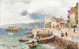 Vintage postcard. The Pier & Parade, Cowes, I.o.W. After the original painting by H B Wimbush