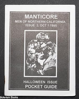 Manticore; men of Northern California, issue 3, Oct. 1, 1995; Halloween issue pocket guide