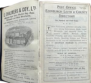 Post Office Edinburgh, Leith and County Directory. 1914 - 1915.
