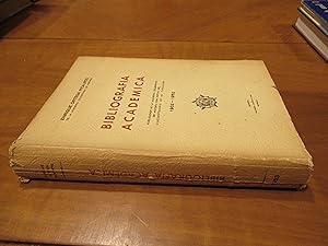 Bibliografia Academica 1902 - 1952. Publicacion De La Academia Colombiana De Historia Con Motivo ...