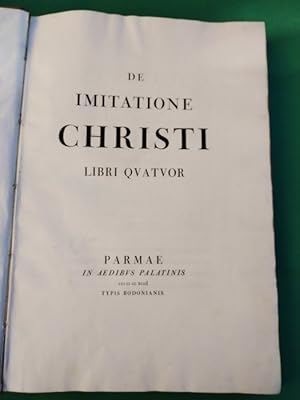 De imitatione Christi libri quatuor