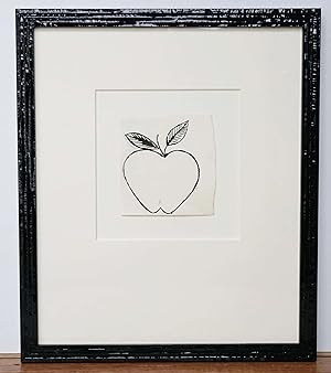 ANDY WARHOL ORIGINAL DRAWING "APPLE" ~ EX: WARHOL ESTATE, EX: WARHOL FOUNDATION