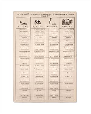 Official Ballot For Second Election District of Representative District Number Two