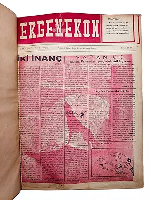 [COMPLETE RUN OF RARE PANTURKIST NEWSPAPER] Ergenekon: Pazartesi günleri çikar siyasî milliyetçi ...