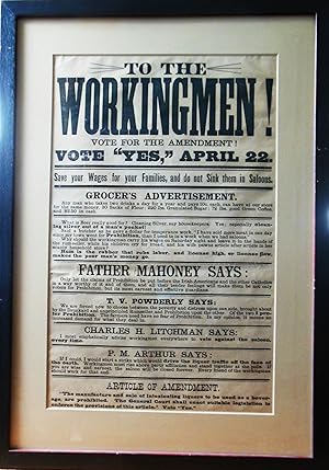 TO THE WORKINGMEN! VOTE FOR THE AMENDMENT! VOTE "YES," APRIL 22 [caption title]