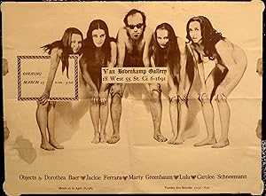 Objects by Dorothea Baer, Jackie Ferrara, Marty Greenbaum, Lulu, Carolee Schneemann